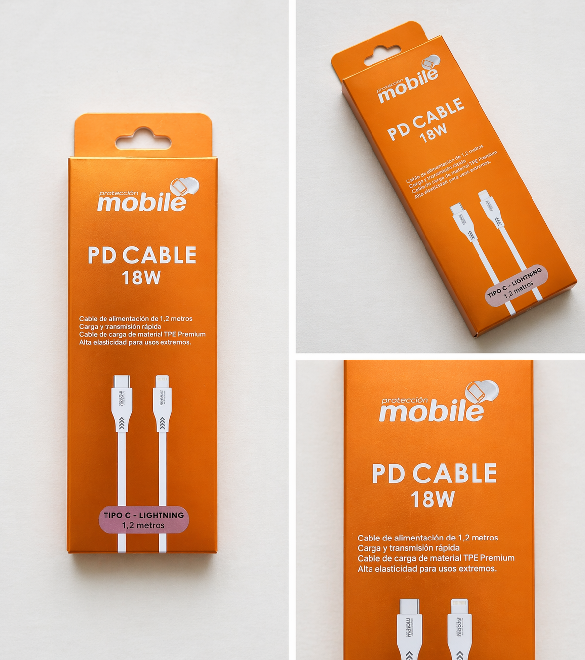 Cable mobile 18W Tipo C a Lightning