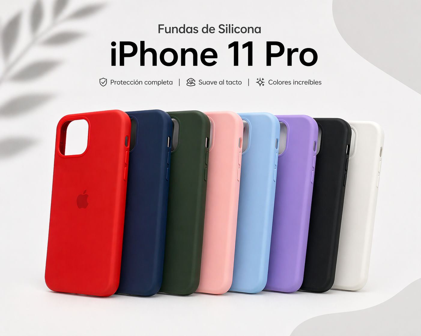 Fundas de silicona para iPhone 11 Pro