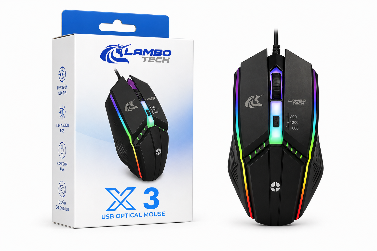 Mouse USB Lambo Tech