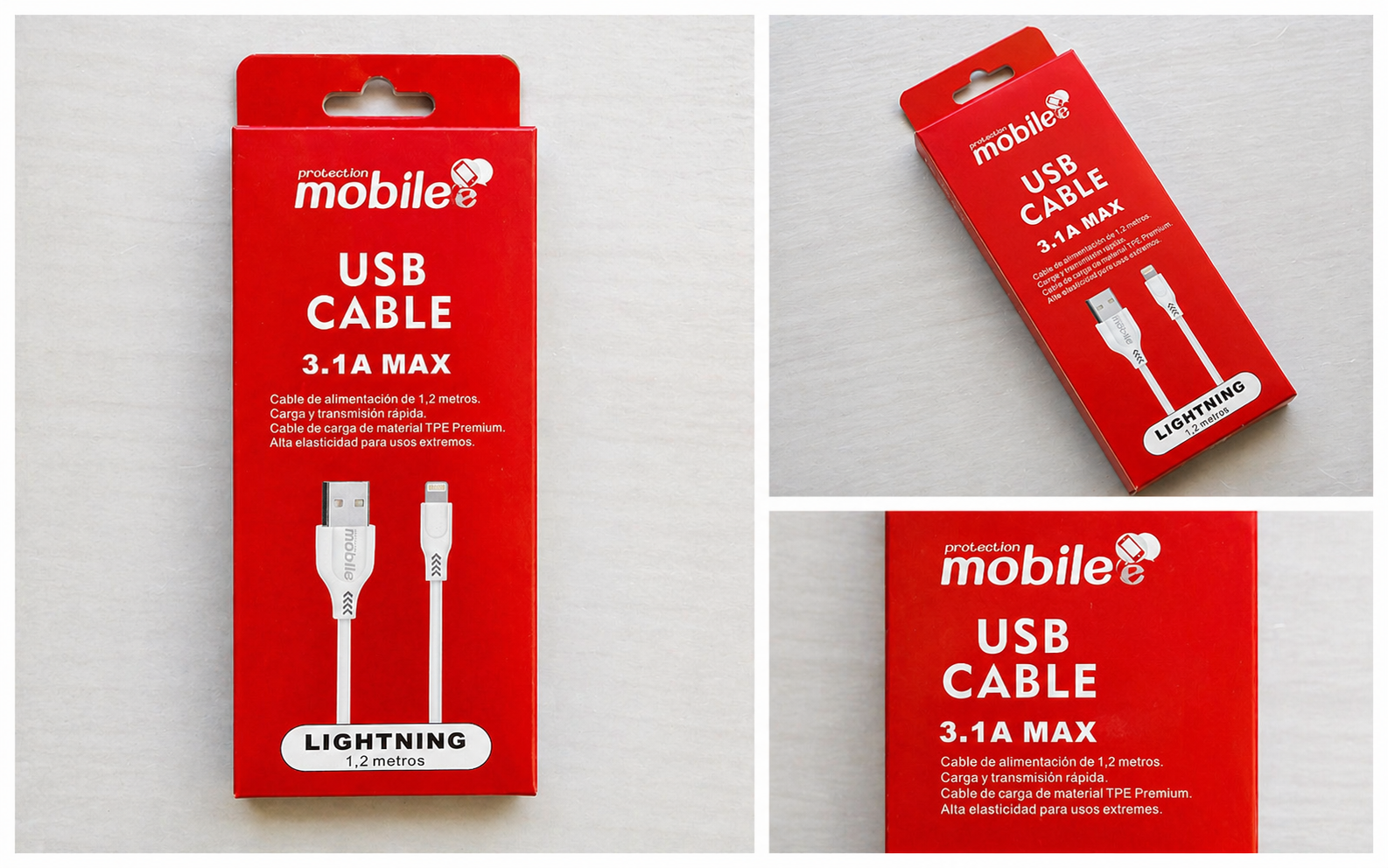 Cable MOBILE USB A IPHONE 1.2M