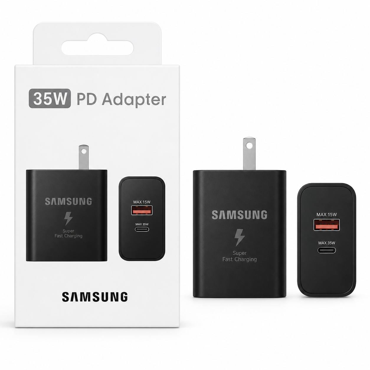 Cargador Samsung 35w recto tipo C a C
