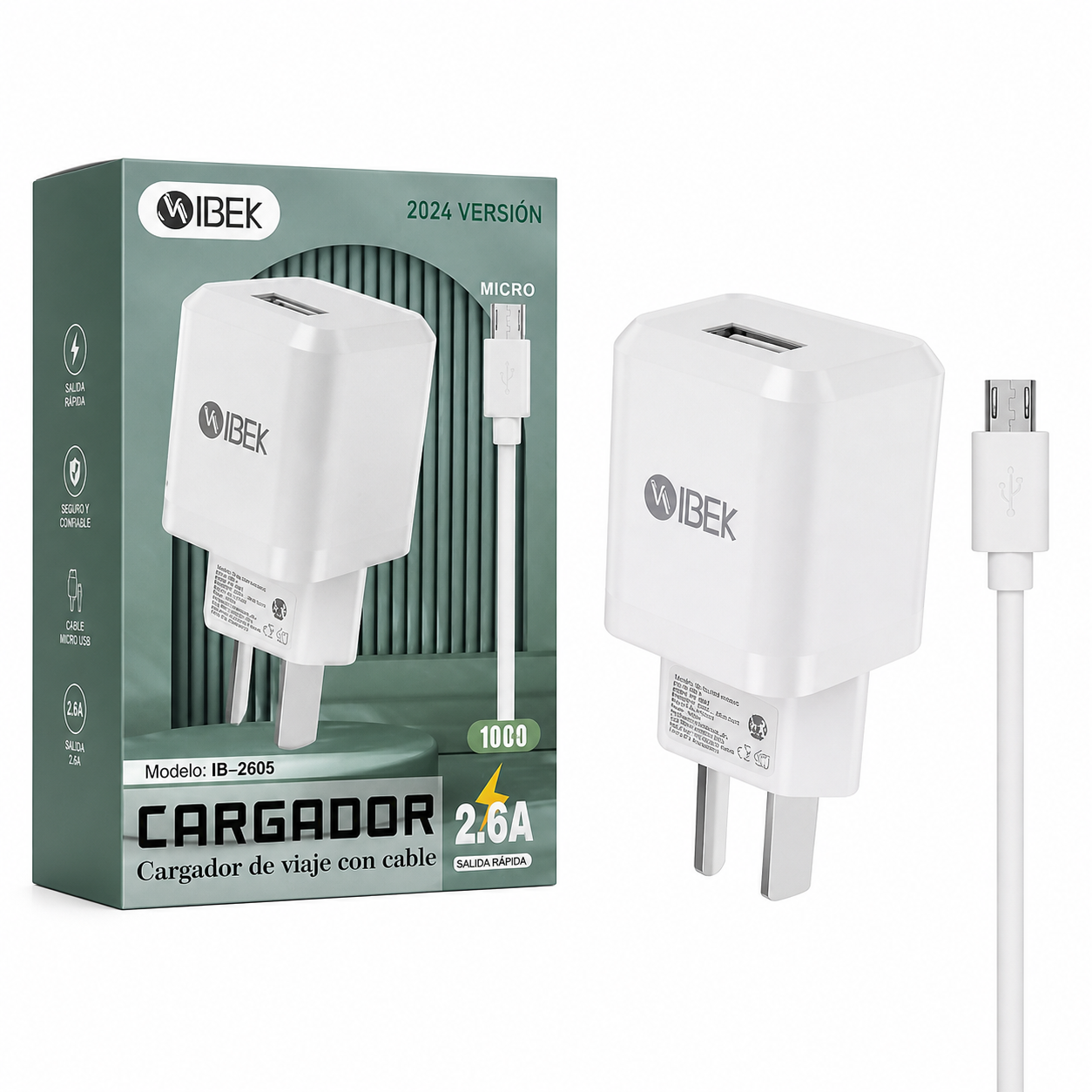 Cargador IBEK V8 