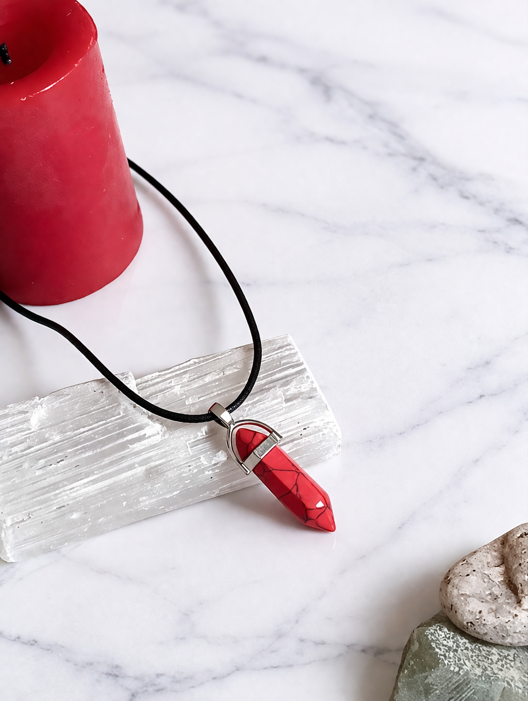 Red Crystal Pendant Necklace