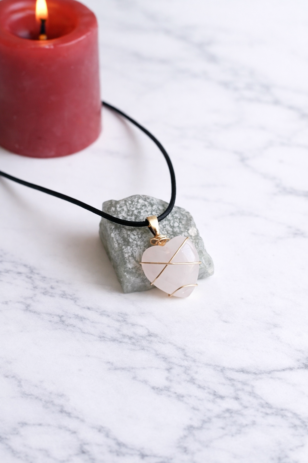 Rose Quartz Pendant Necklace