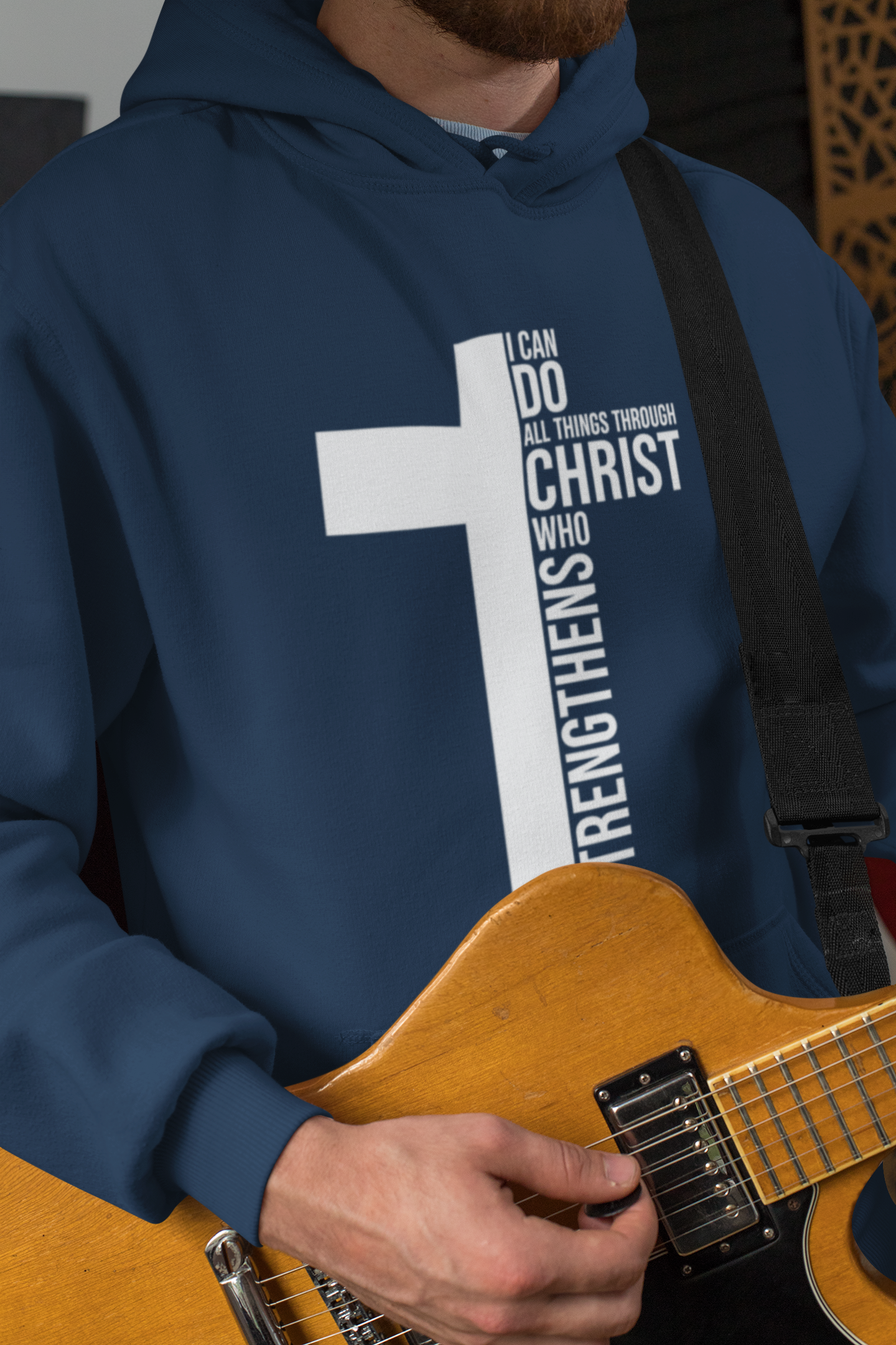 MEN HOODIES ((I can do all things in Christ)