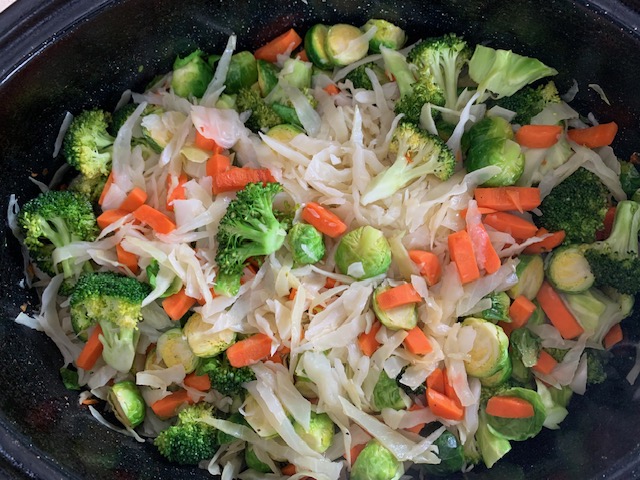 Steamed Mixed Vegetables(Tray for 6)