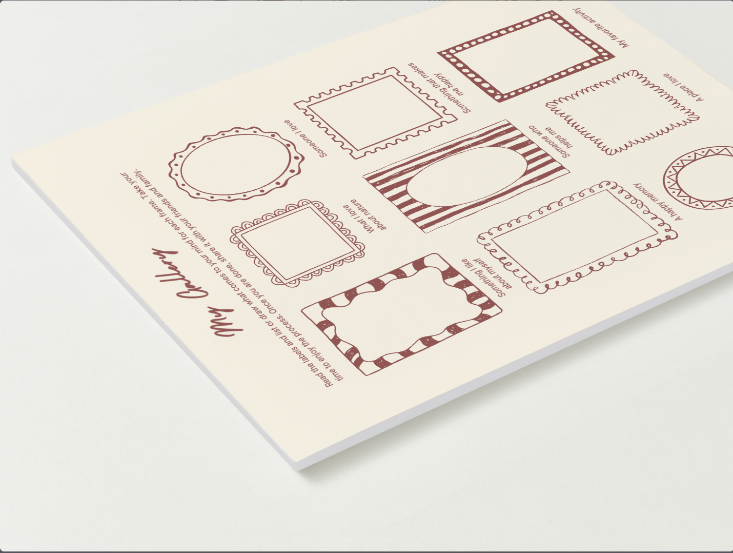 Artistic My Gallery Doodle Notepad (A4)