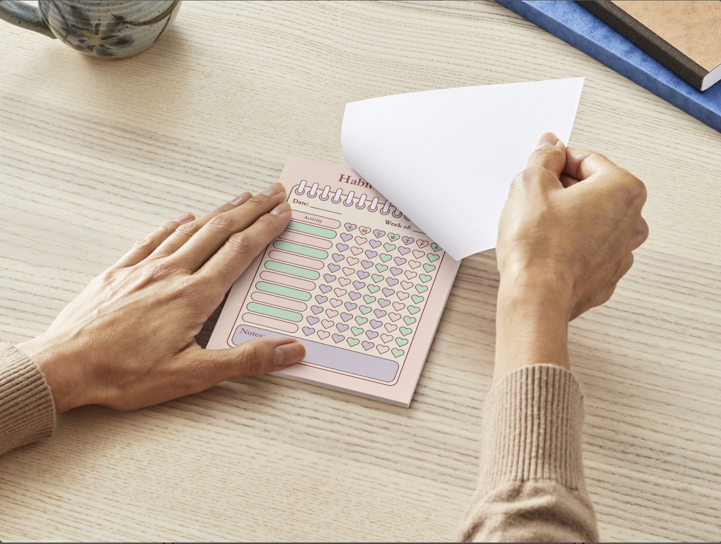 Weekly Habit Tracker Notepad