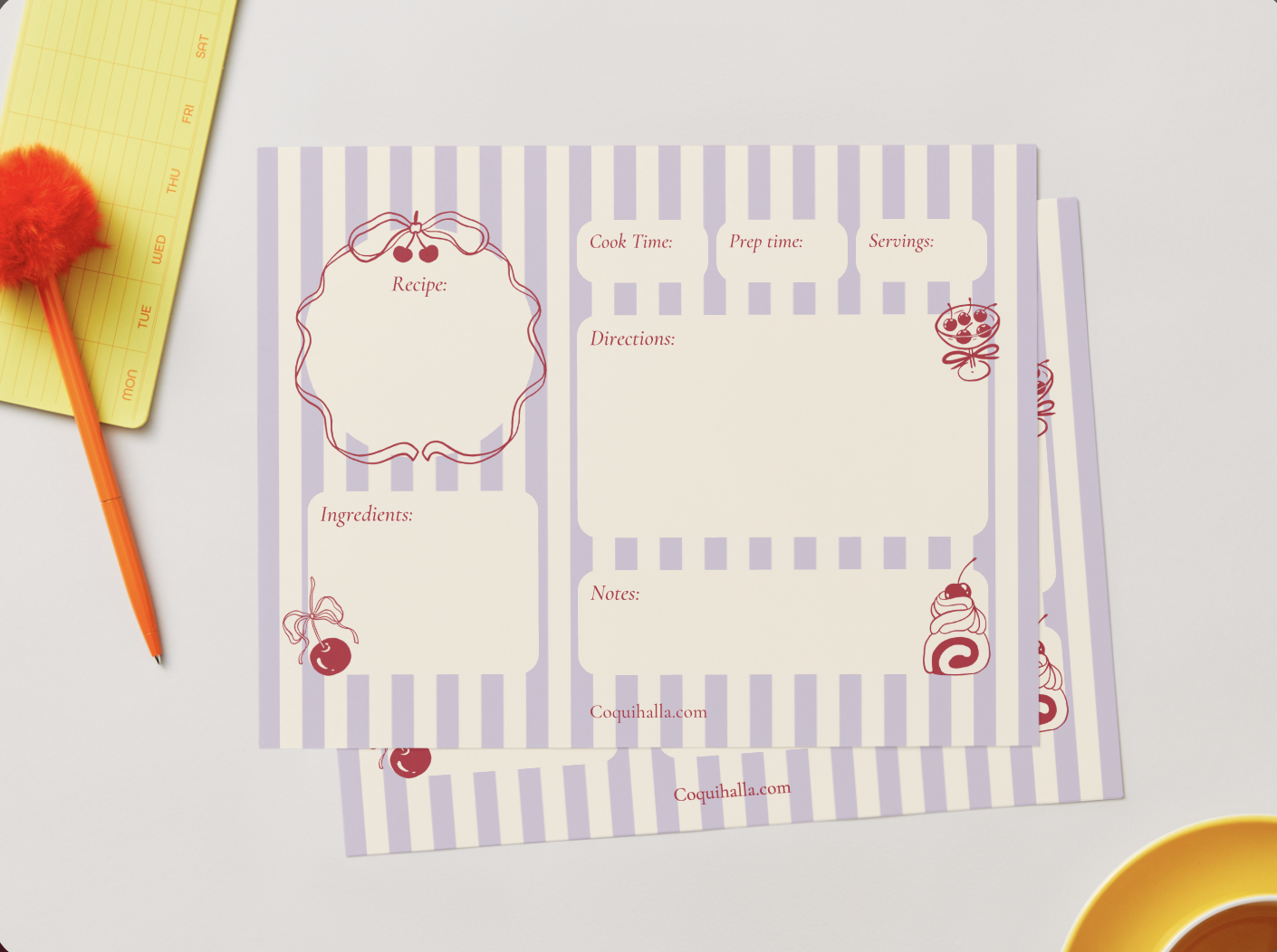 Cookbook and Recipe Notepad