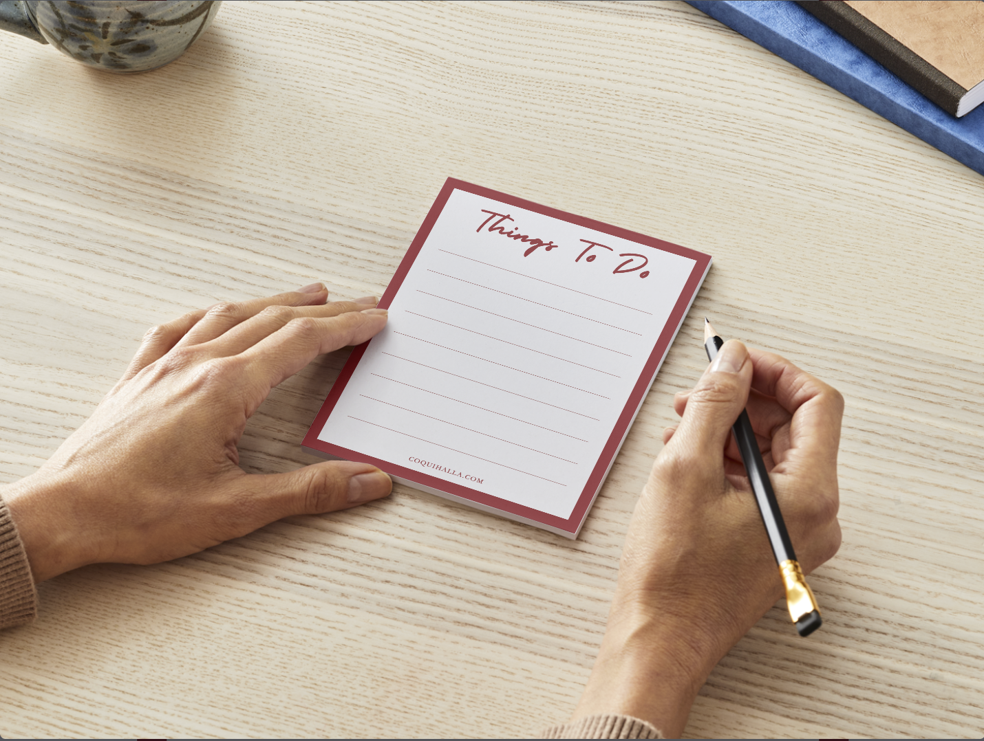 Things To Do Minimal Daily Planner Notepad (A6)