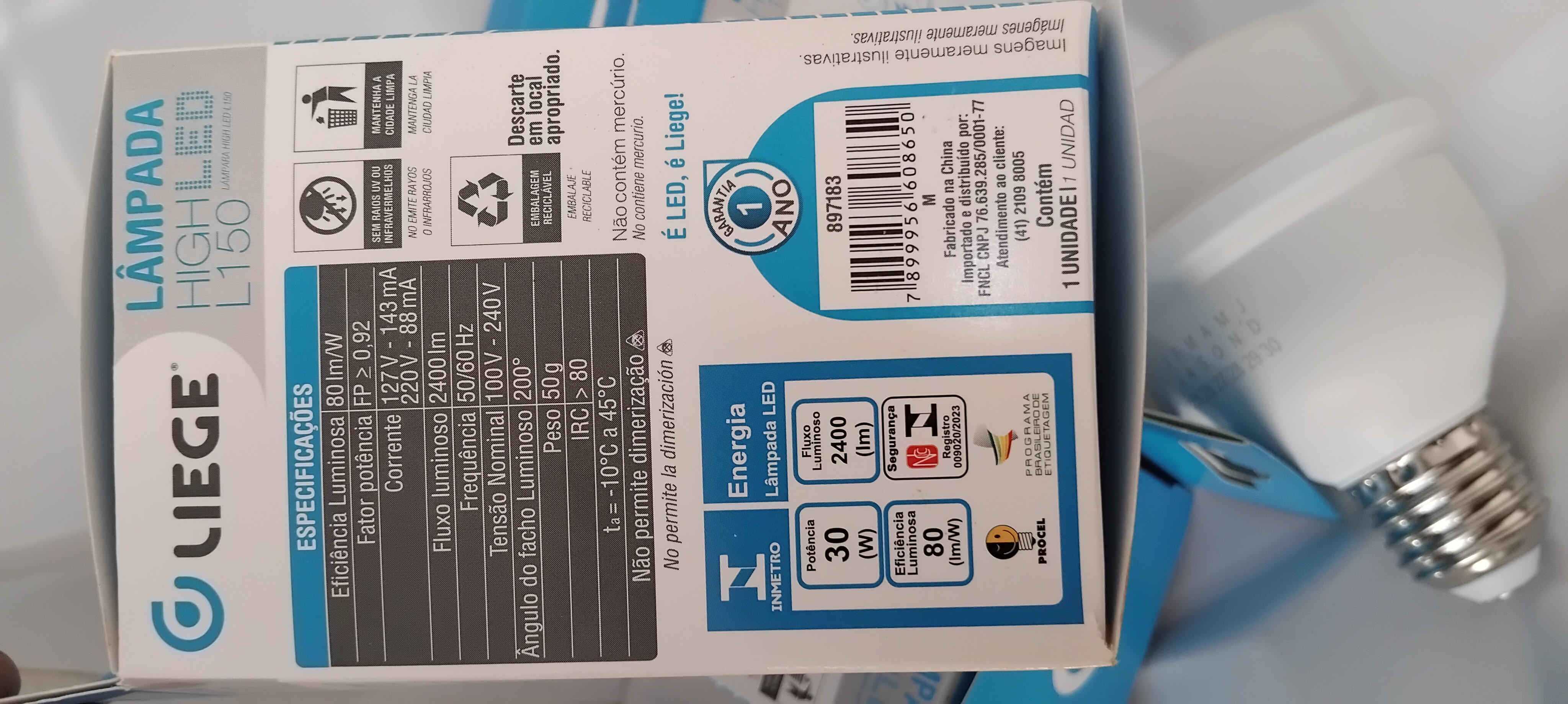 Lampada LIEGE LED 30W