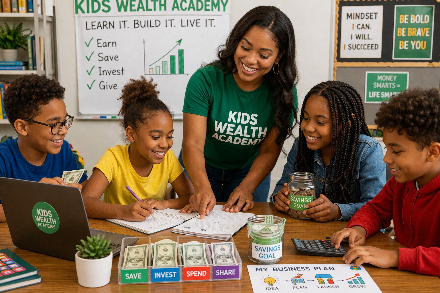 Kids Wealth Academy $25/ live workshop/ student