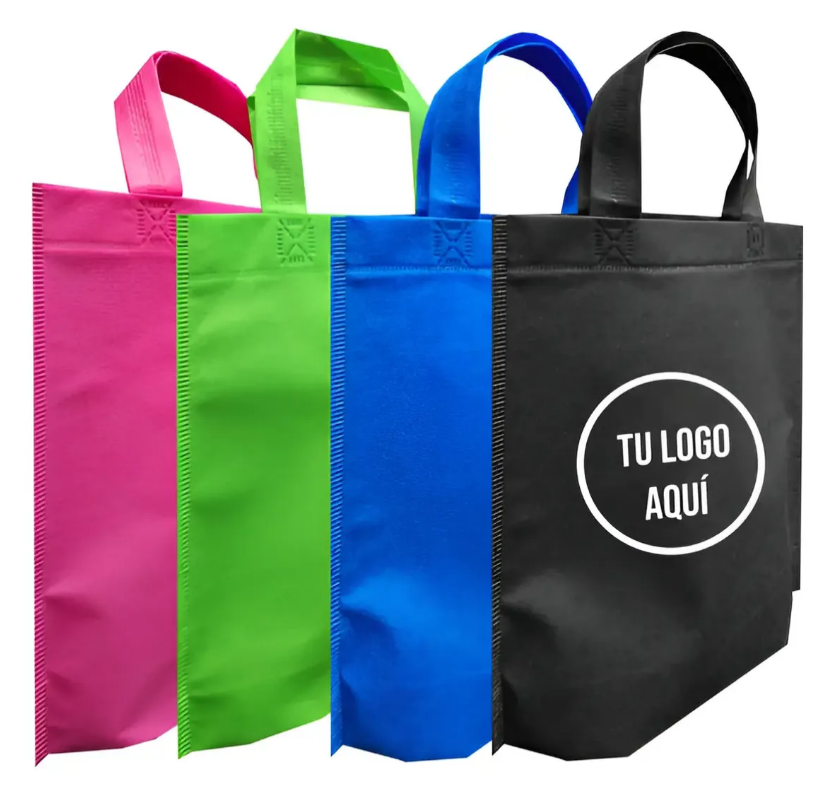 100 Bolsas Mini Dulcero Impresas Reutilizable Publicitarias
