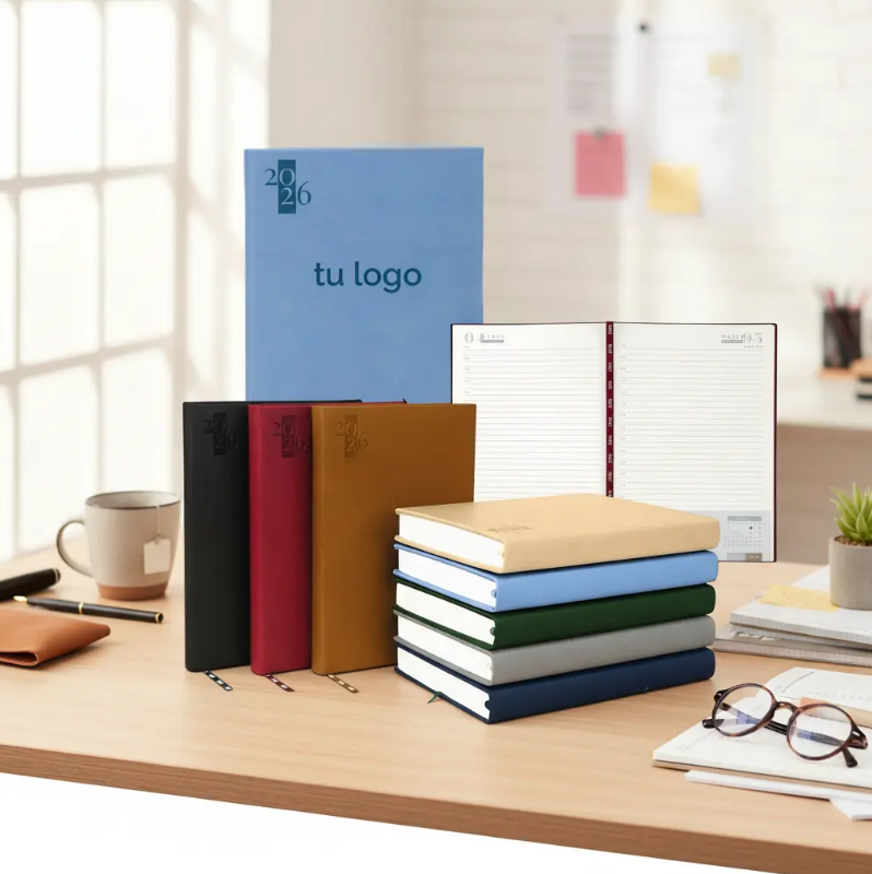 Agenda Diaria 2026 Personalizada Logo Nombre Grabado Laser