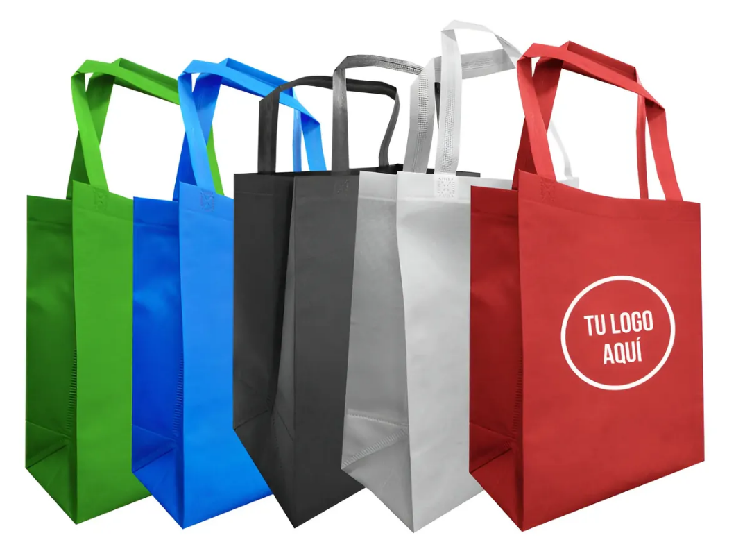 100 Bolsas Impresa Vertical Reutilizable Ecologica