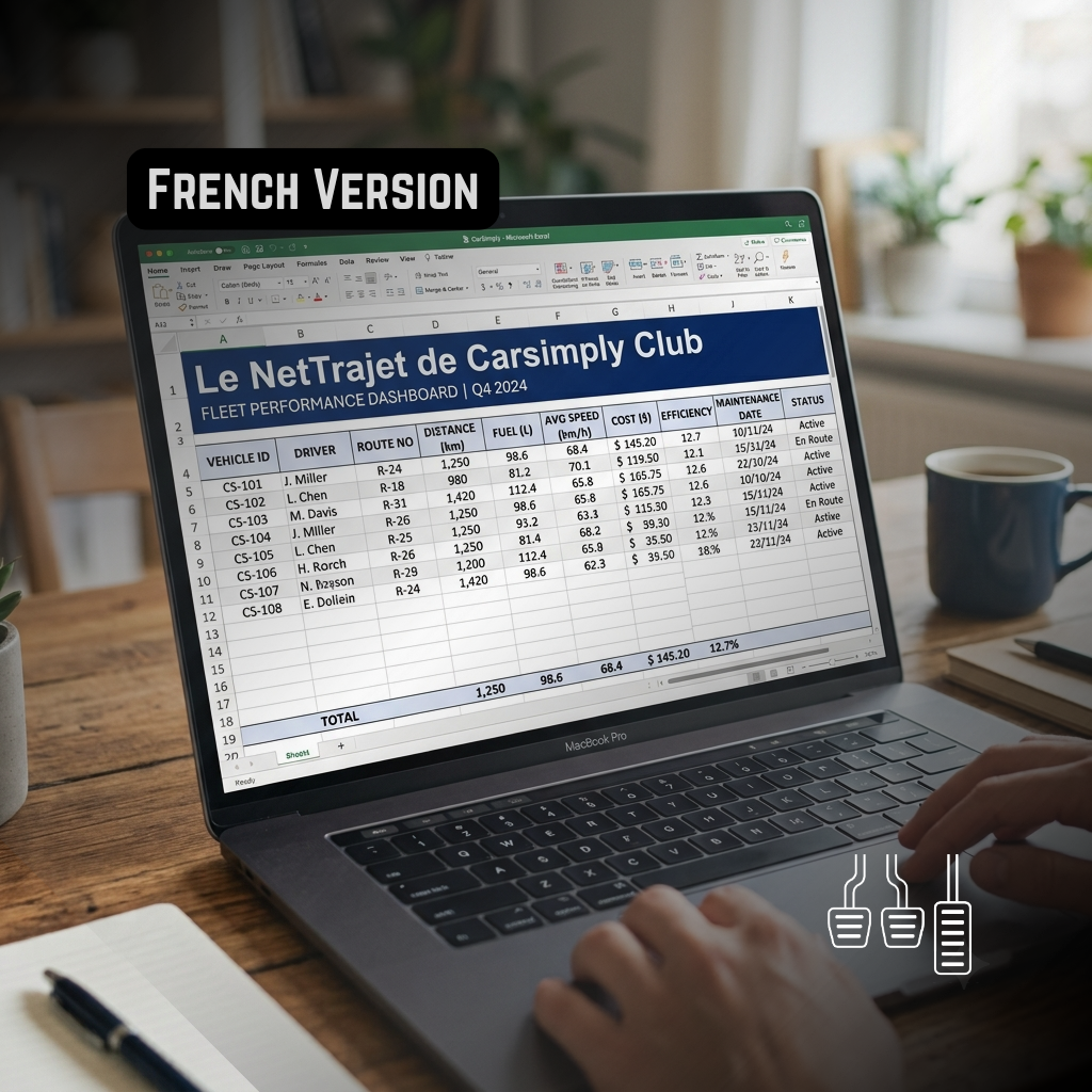 [FRENCH VERSION] Le NetTrajet de CarSimply Club: Suivi de rentabilité réelle par quart