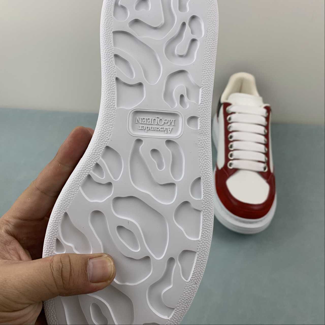 Alexander McQueen Oversized Sneaker – White/Red/Black Edition