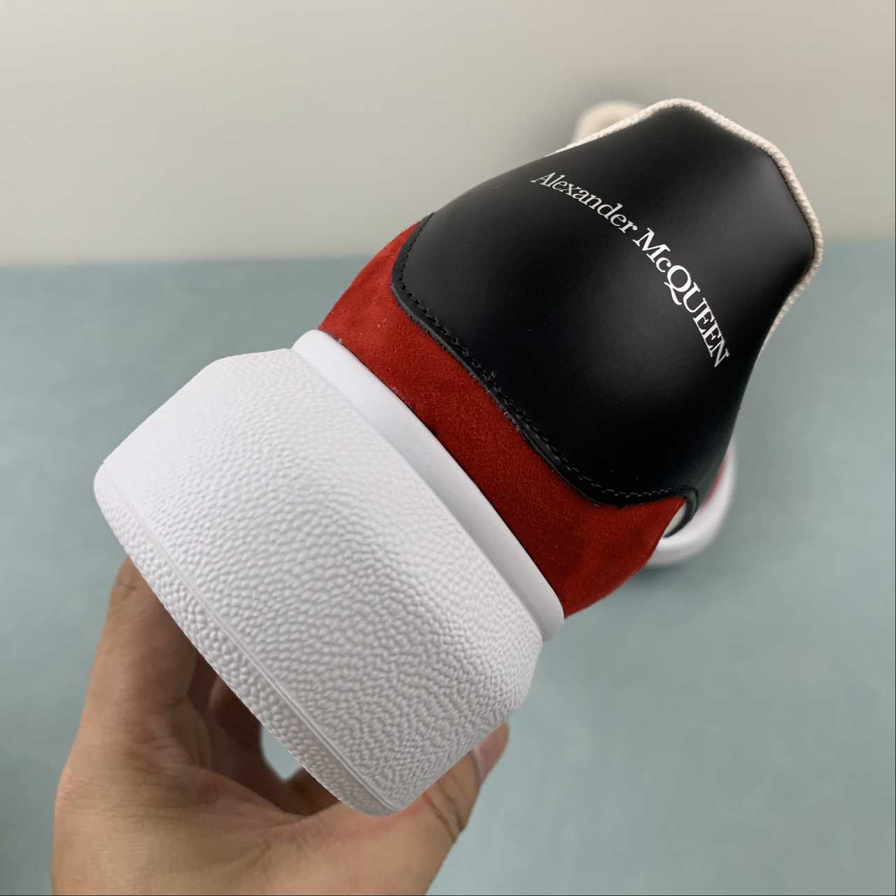 Alexander McQueen Oversized Sneaker – White/Red/Black Edition