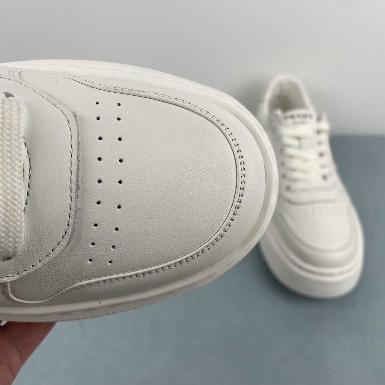 Prada Milano Elevate Leather Sneakers