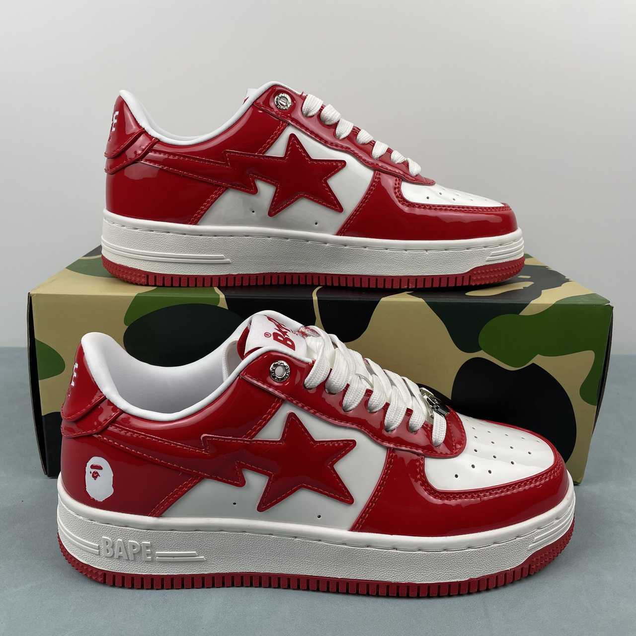 BAPE STA Low Red/White