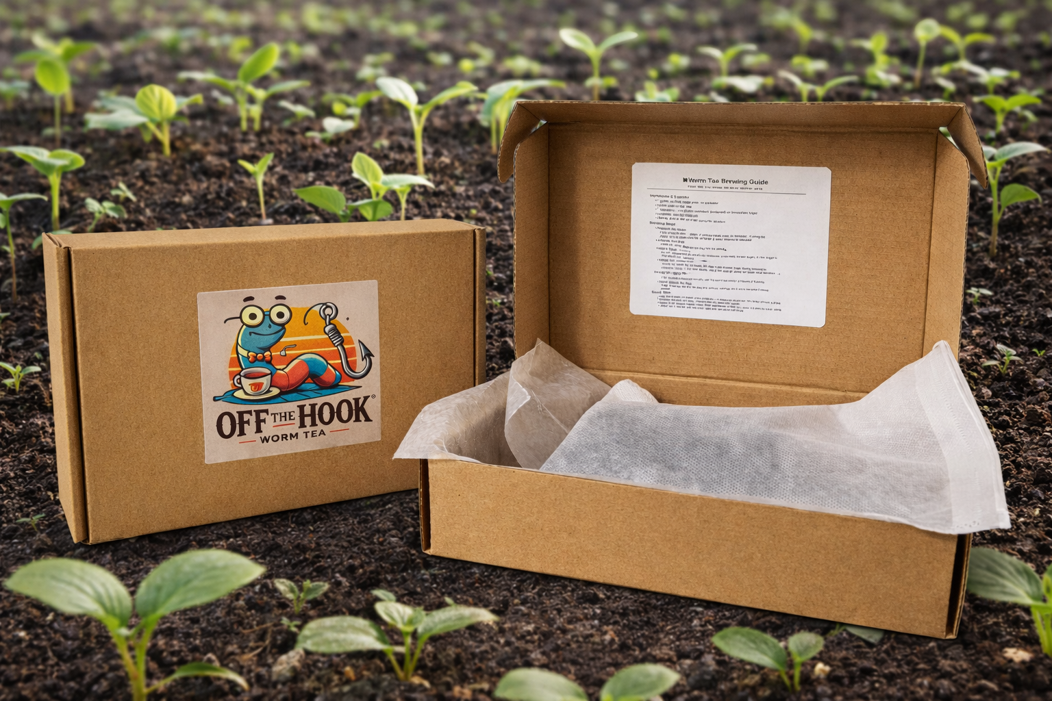 Off The Hook Worm Tea Kit
