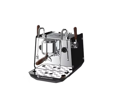 Caffeinection - Espresso Machine | 3- Heating Boilers | Italian OLAB Pump (15 Bar) | Hybrid Water System | Dual Drainage | 58mm Stainless Steel Portafilter | Color: White