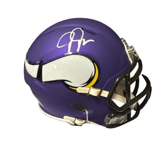 Justin Jefferson signed mini helmet