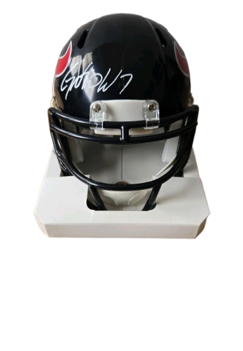 CJ Stroud signed mini helmet