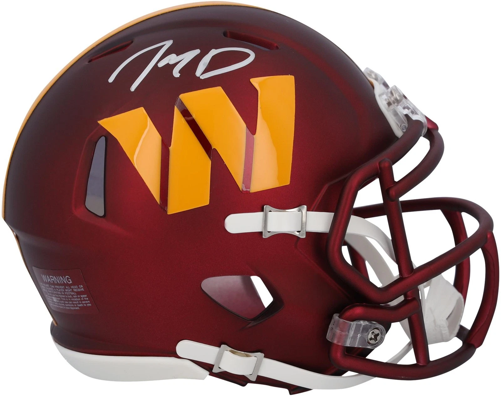 Jayden Daniels signed mini helmet