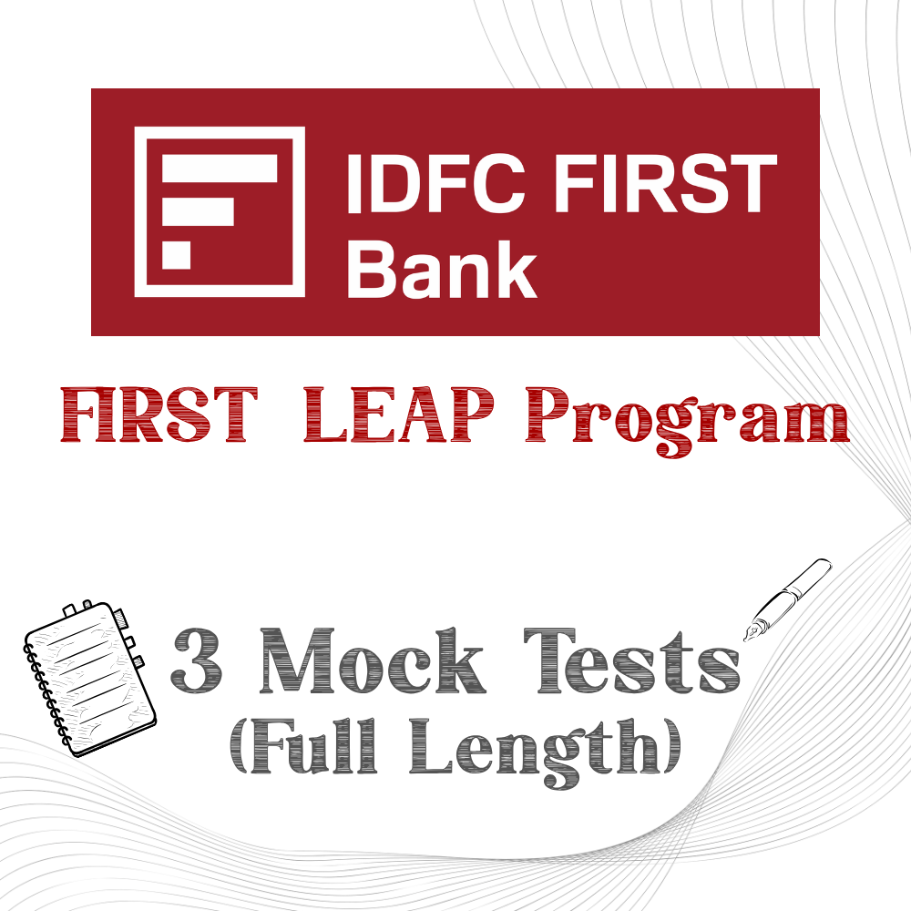IDFC FIRST LEAP Program Mock Test