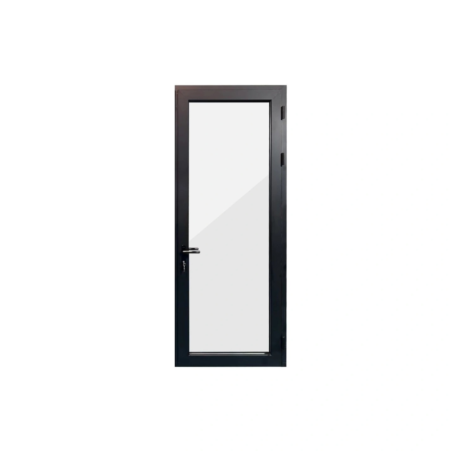 Black Aluminum Glass Balcony Door