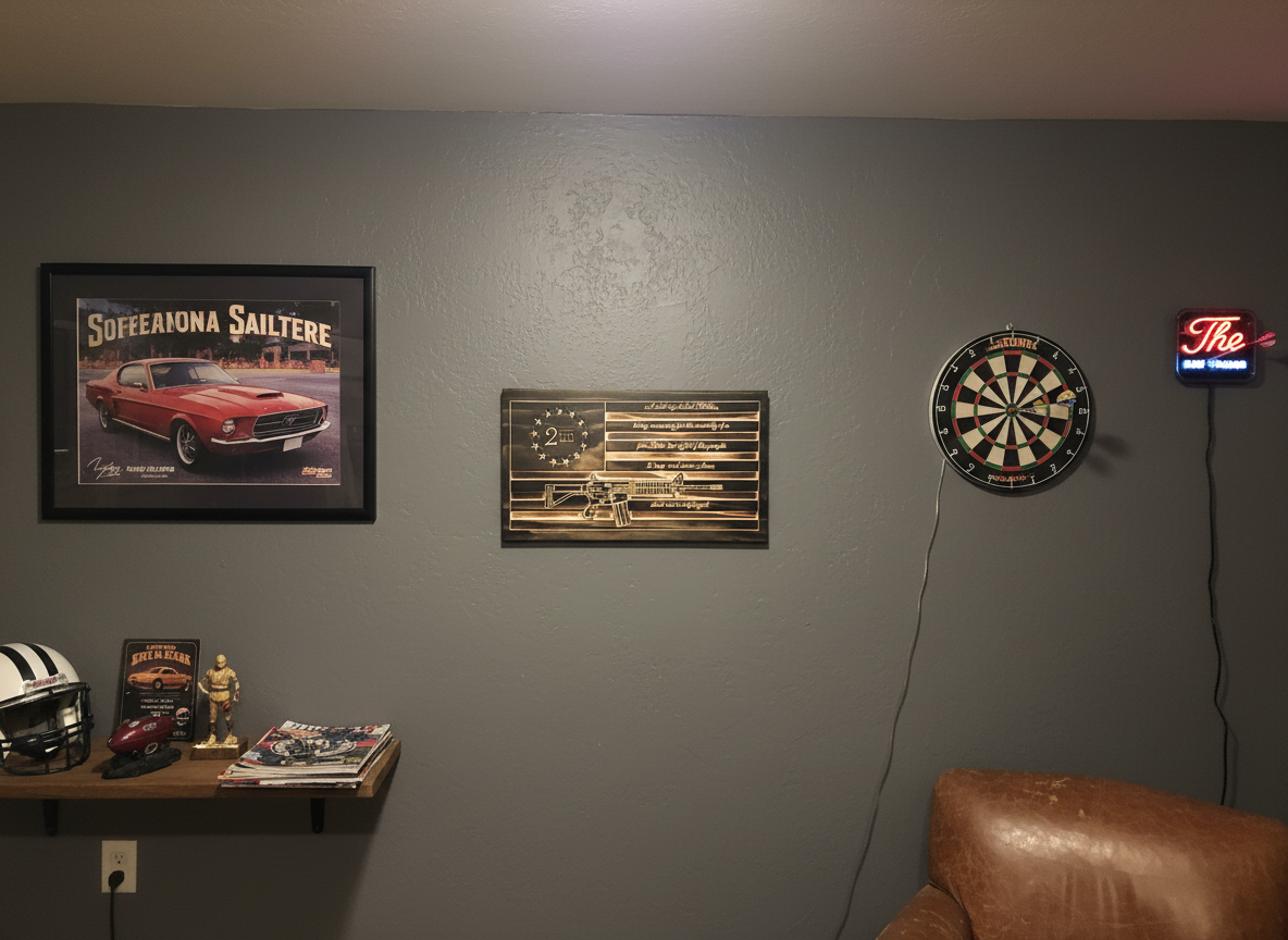 2nd Amendment Wooden Wall Art