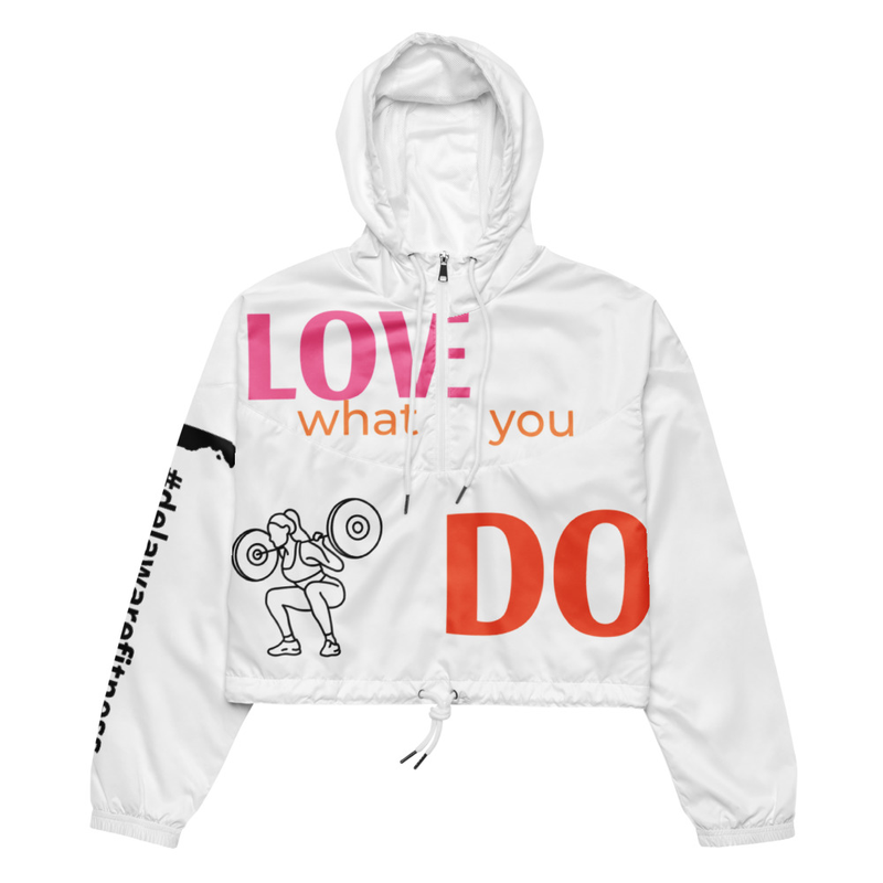 Love What You Do cropped windbreaker
