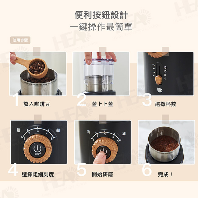 電動咖啡磨豆機-黑色款