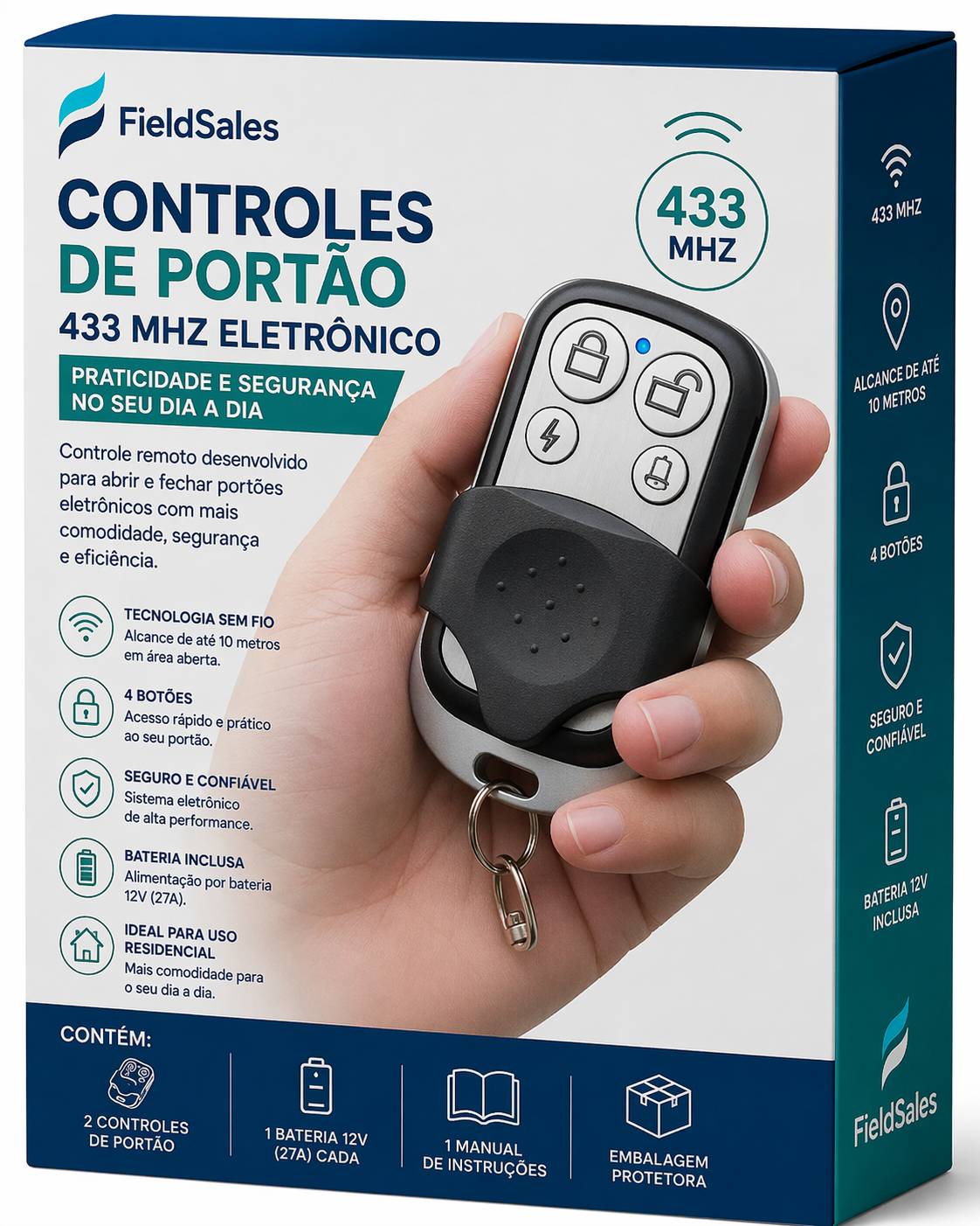 Controle de Portão 433MHz