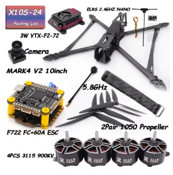 Kit de Drone FPV MARK4 V2 10 pulgadas