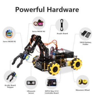 Robot Inteligente con Brazo Robótico 