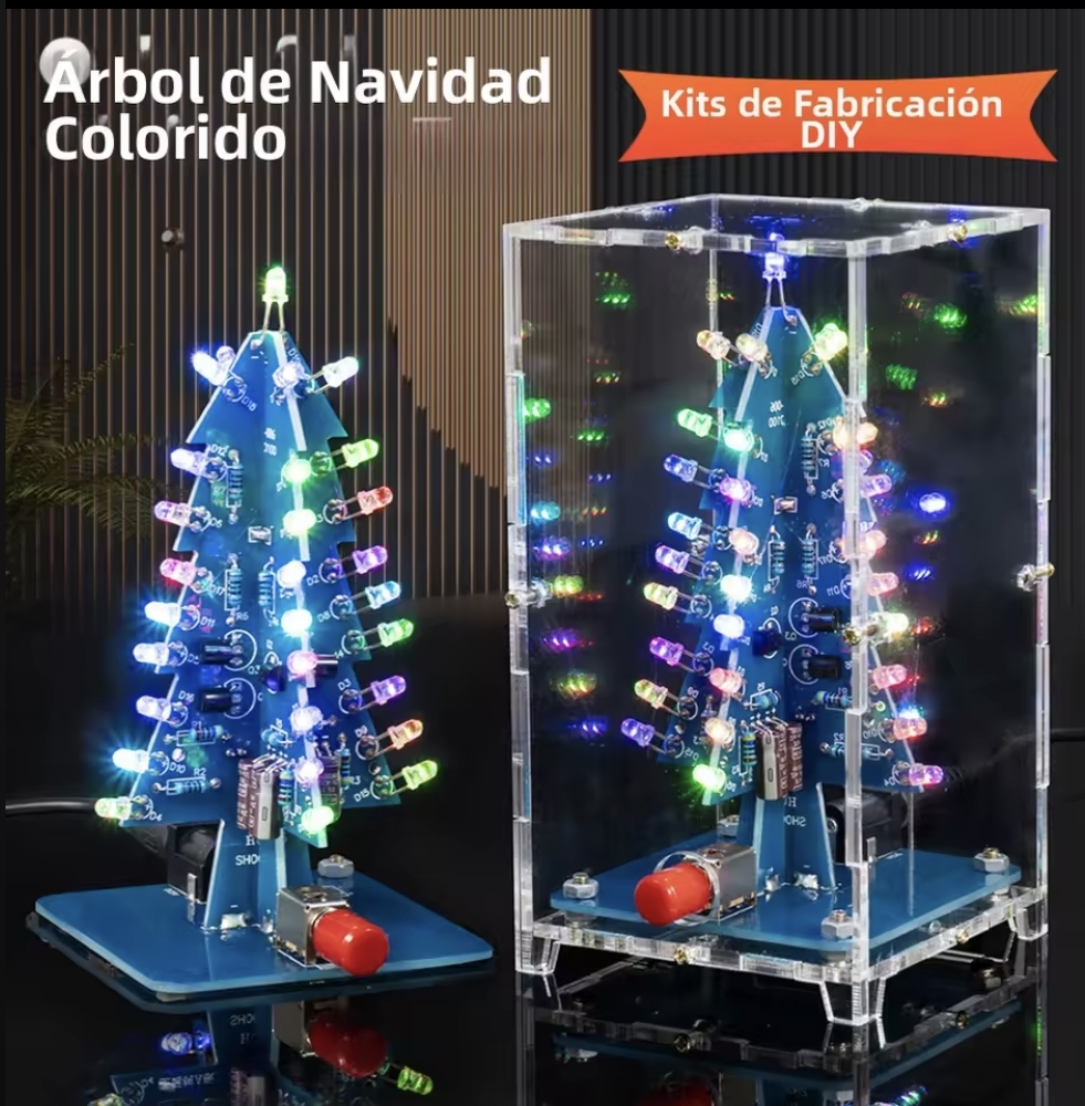 Árbol de Navidad Colorido DIY