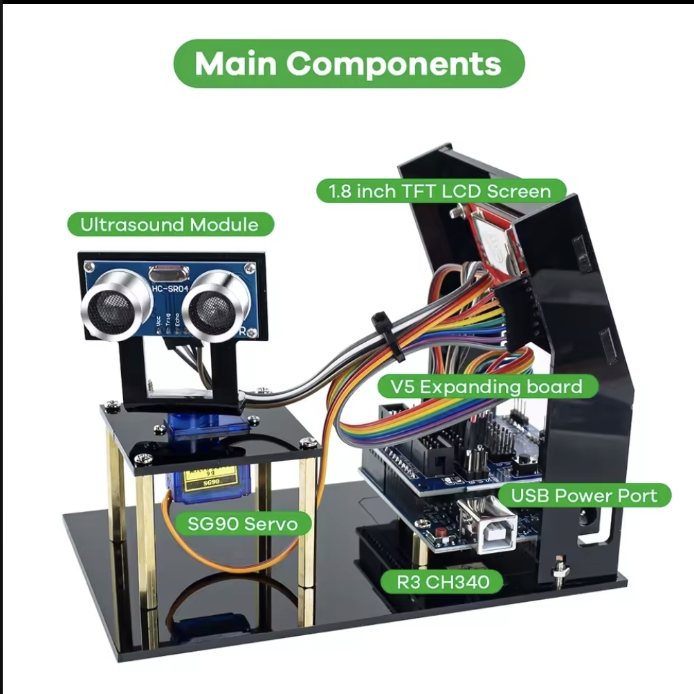Kit Arduino robótica detección radar