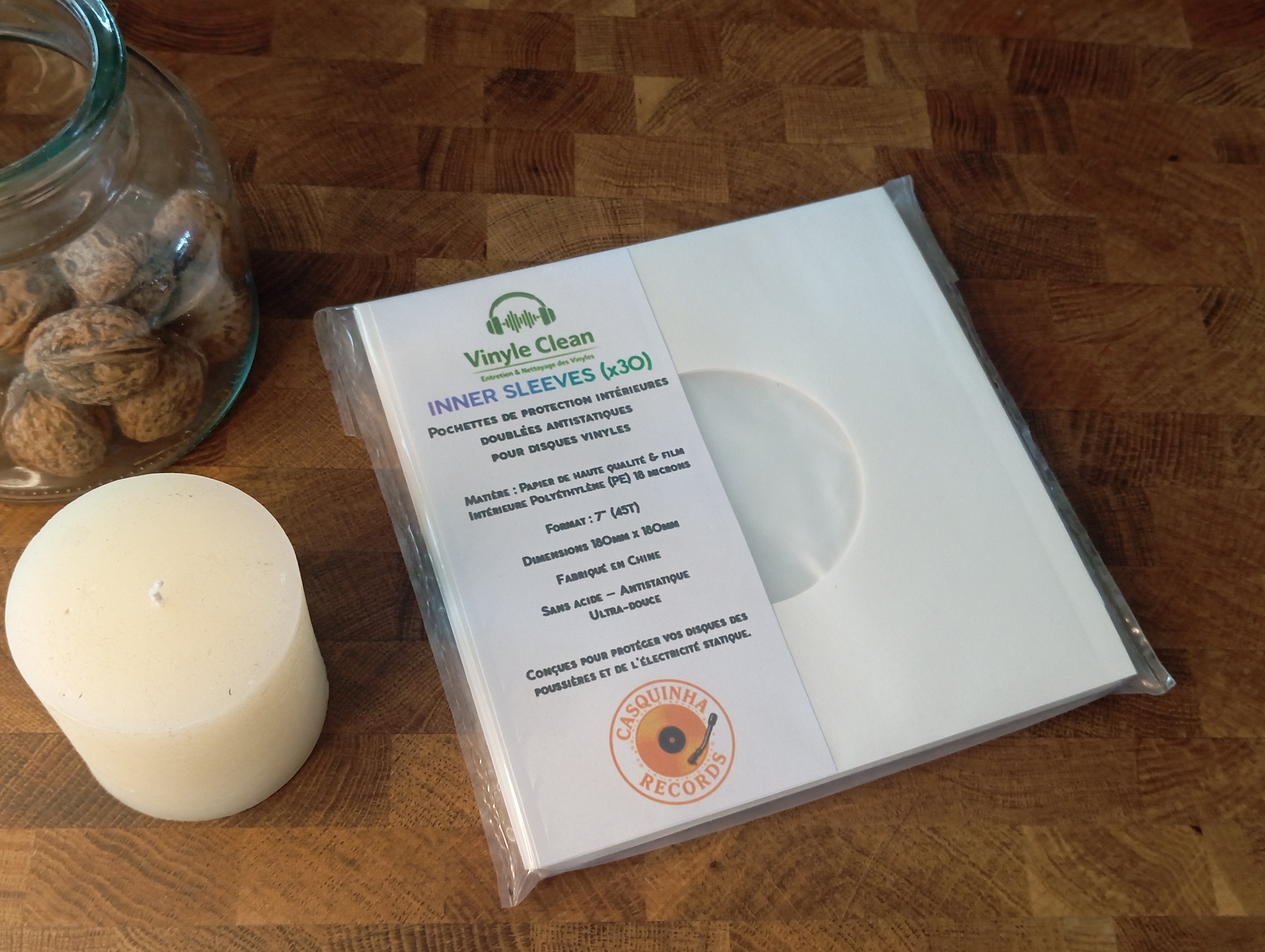 Pochettes blanches antistatiques 										