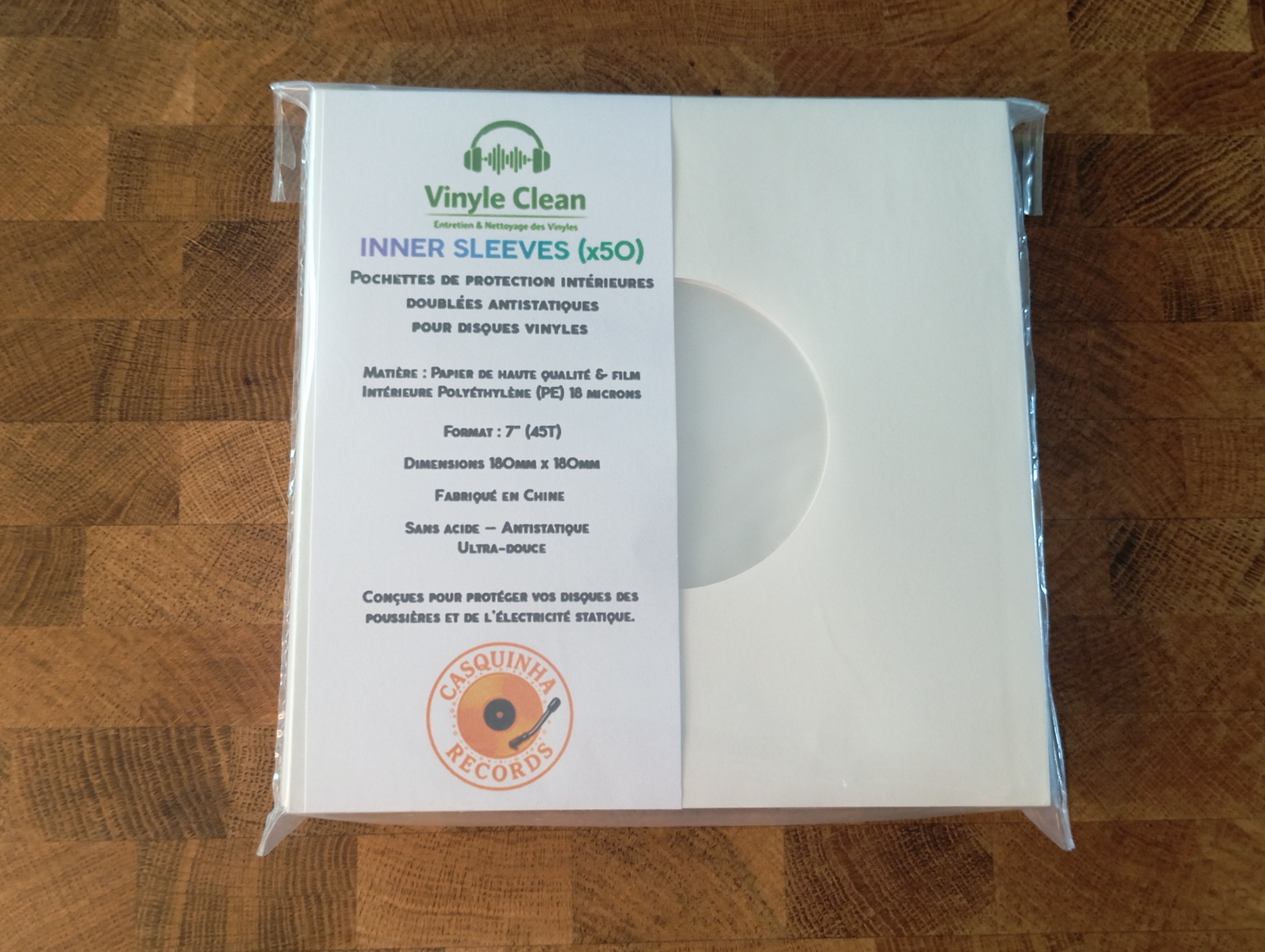 Pochettes blanches antistatiques 										