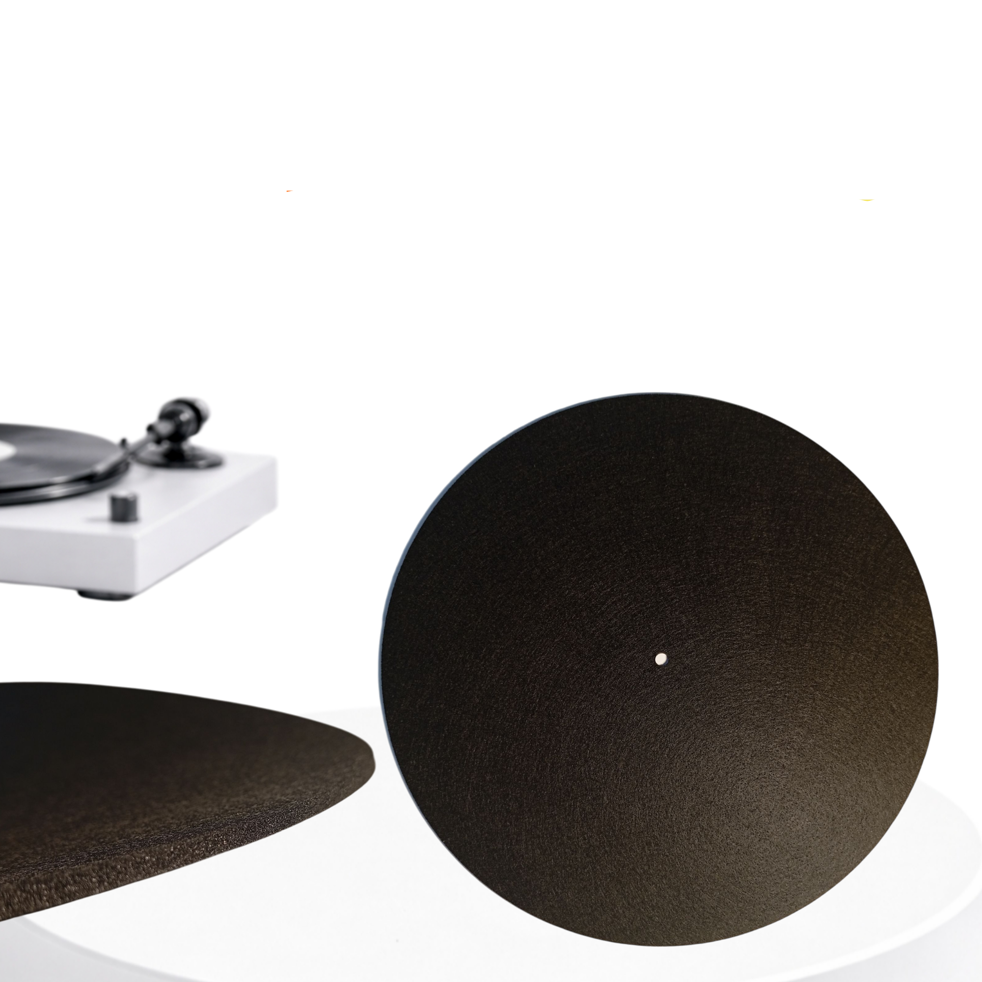 Slipmat feutrine noire 12"