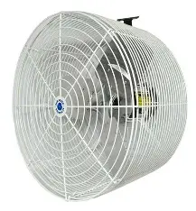Schaefer Versa-Kool Circulation Fan 20 in w/ Tapered Guards, Cord & Mount - 5470 CFM