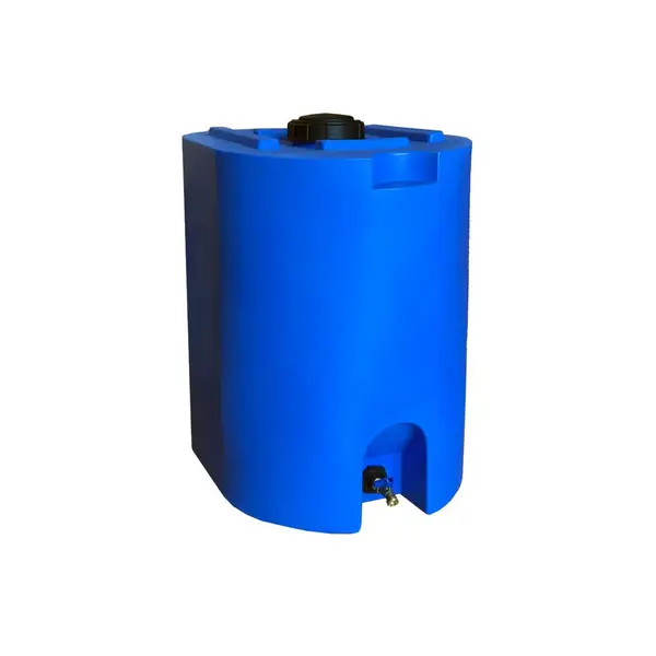 Blue 55 Gallon Water Storage Tank