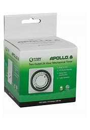 Titan Controls Apollo 8 - Two Outlet Mechanical Timer 115v