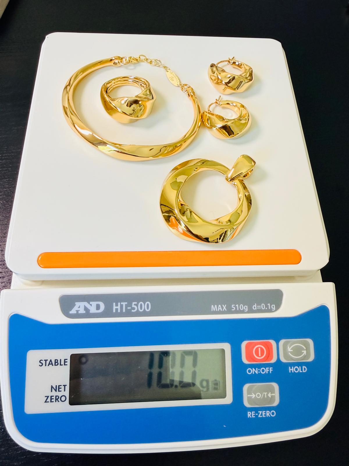 Graziella Air 18kt Italian Gold Set