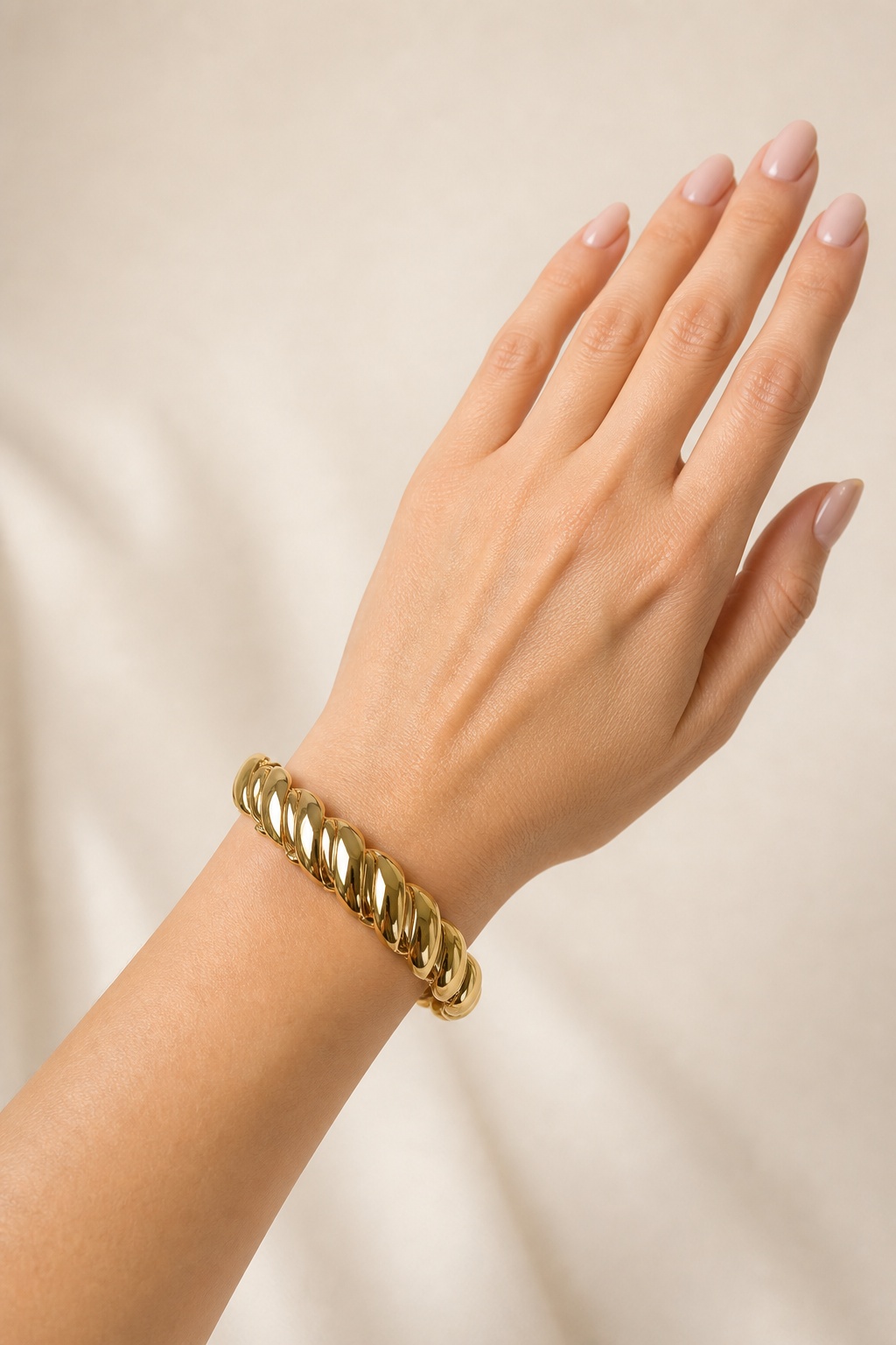 18K Graziella Air Gold Twist Bracelet