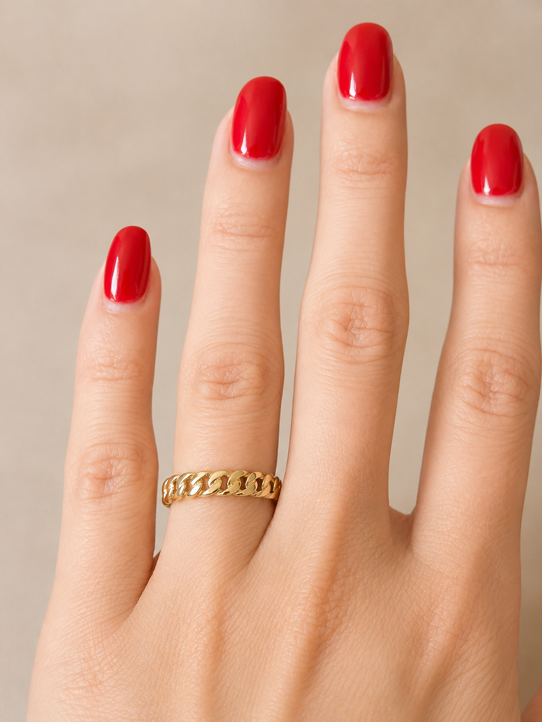 18K Twisted Gold Band Ring
