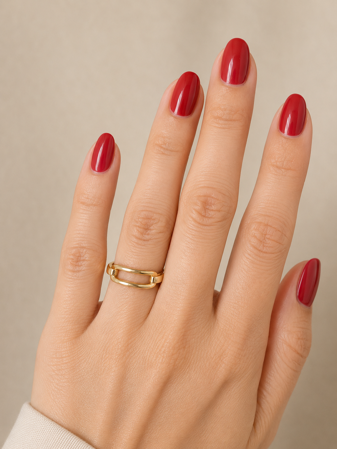 18K Modern Gold Ring