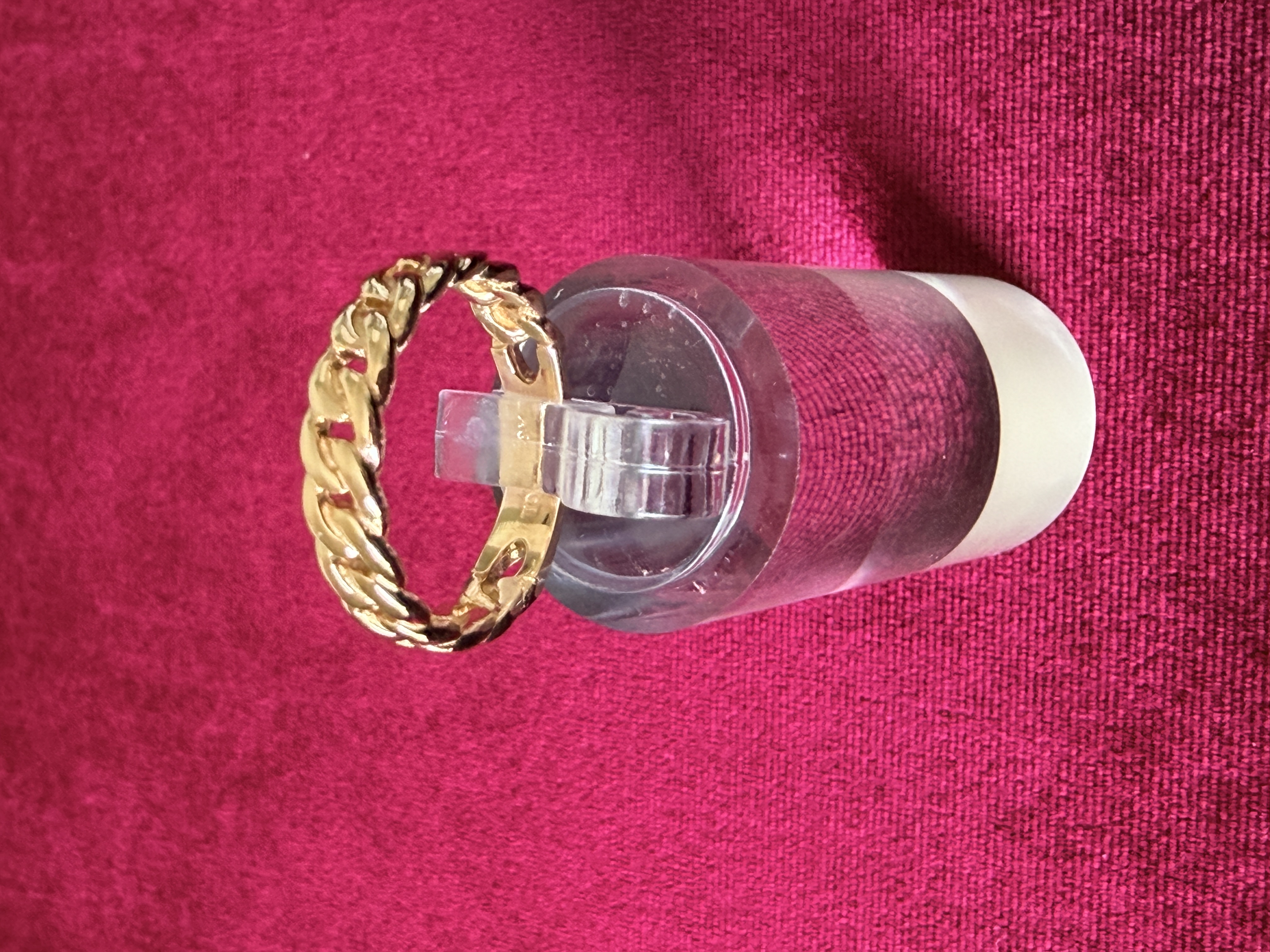 18K Twisted Gold Band Ring